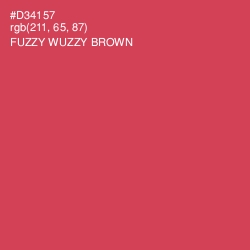 #D34157 - Fuzzy Wuzzy Brown Color Image